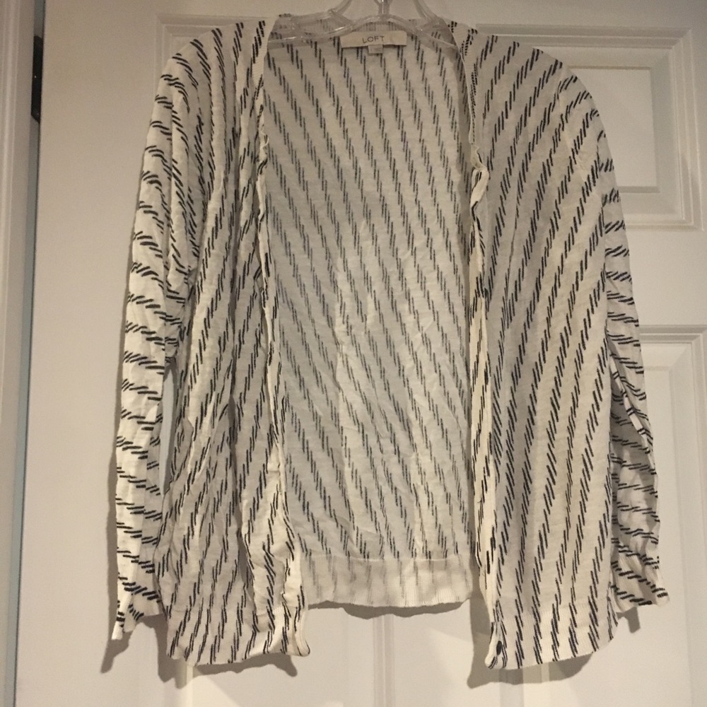 Large black and cream cardigan